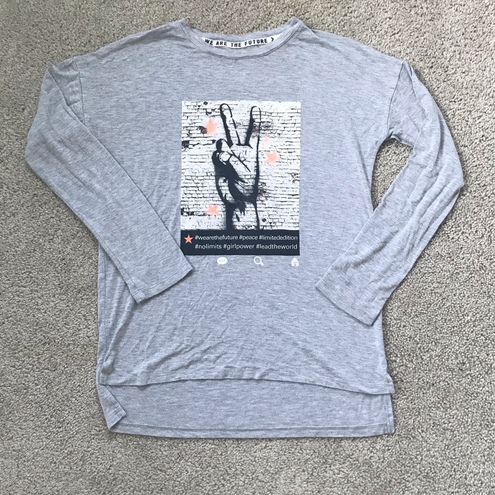 Girls long sleeve shirt art class